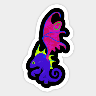 Fey Dragon Cartoon Sticker